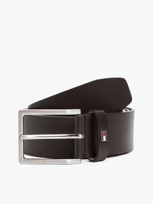 TOMMY HILFIGER Tommy Hilfiger Erkek Metal Tokalı Ayarlanabilir Deri Kahverengi Kemer AM0AM13175-0HD