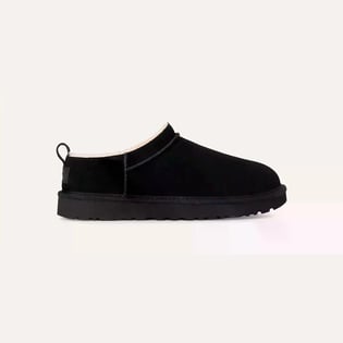 UGG UGG Kadın Rahat Düşük Taban Süet Üst Yüzeyli Siyah Terlik 1173891-BLACK