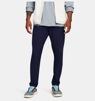 Under Armour Under Armour Erkek Logolu Beli Lastikli Yüksek Bel Slim Fit Siyah1 Eşofman Altı 1352028-410