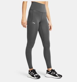 Under Armour Under Armour Kadın Marka Logolu Esnek Terletmez Antrasit Tayt 1382533-025