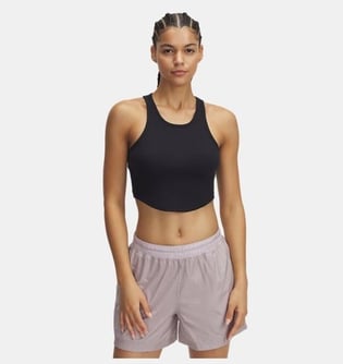 Under Armour Under Armour Kadın Yuvarlak Yaka Kolsuz Nefes Alabilen Pamuklu Kumaş Siyah-Beyaz Atlet 1389798-001
