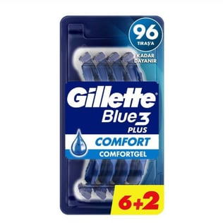 GILETTE BLUE III COMFORT 6+2'Lİ POŞET