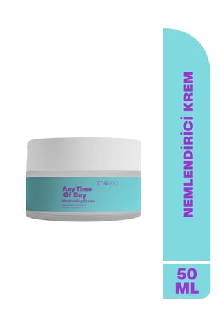 ANY TIME OF DAY-48 Saat Etkili Nemlendirici Krem-5 Kompleks Hyaluronik Asit | Tüm Cilt Tipleri 50ml