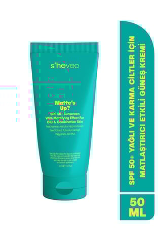 Matte's Up? - SPF 50+ Yağlı ve Karma Ciltler İçin Matlaştırıcı Etkili Güneş Kremi