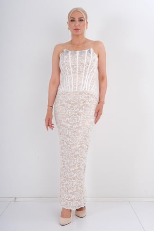 Odrella Night Wear Night Dress White