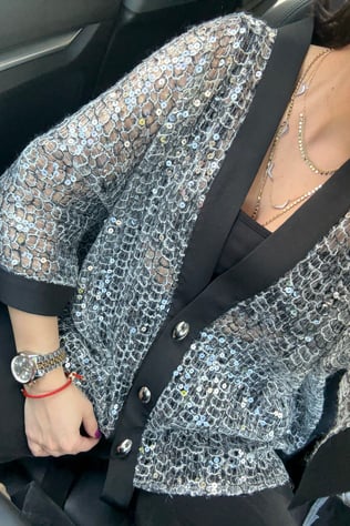 Tasarım pul payet kimono