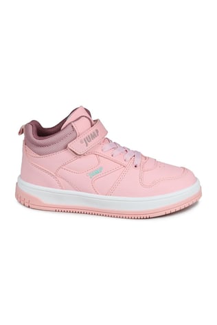 27758 Cırtlı Yüksek Bilekli Gül Rengi Kız Çocuk Sneaker Günlük Spor Ayakkabı