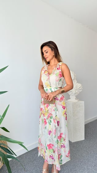 Mıyus Marka Model Çiçekli Elbise