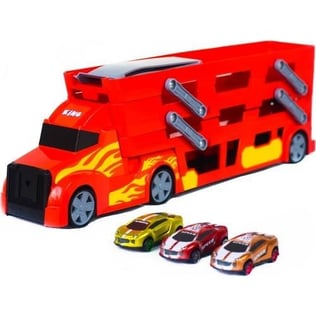 King ToysKing Toys 3 Katlı Sürat Pistli Tır 3 Arabalı Çocuklar İçin Garaj Otopark Yarış Pisti Eğitici Oyun Seti