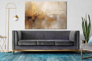 Golden Shots | Yağlıboya dokulu canvas baskı