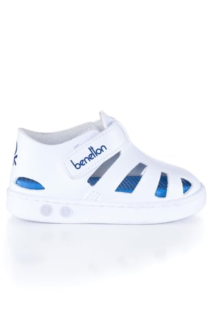 Benetton Erkek Çocuk Işıklı Sandalet Beyaz BN-32007