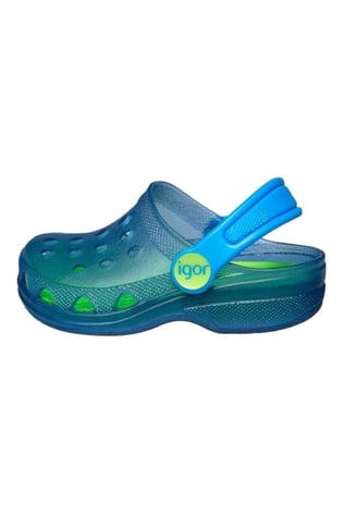İgor Çocuk Poppy Terlik Sandalet Mavi-Yeşil S10116-032