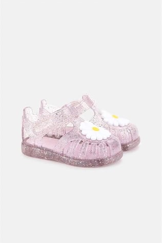 İgor Kız Çocuk Tobby Gloss Flor Simli Sandalet Pembe S10322-385