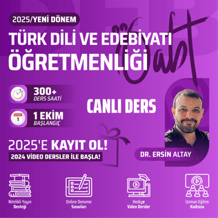 2025 TÜRK DİLİ VE EDEBİYATI ÖĞRETMENLİĞİ ÖABT | CANLI DERS