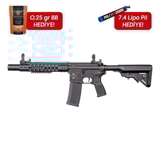 Evolution Recon 10 Silent OPS Carbontech Airsoft Tüfeği + 7.4v LiPo Pil