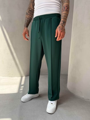 Zümrüt Doubleface Kumaş Baggy Pantolon
