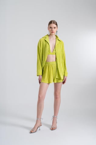 Comfy Oversize Gömlek Yeşil