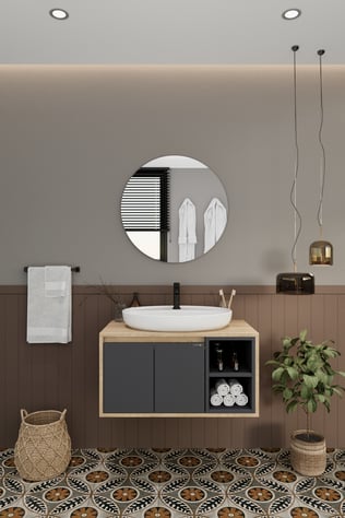 Balneom Banyo Gül 80 Cm DEMONTE Banyo Dolabı Ayna Lavabo _Balneom Banyo Gül 80 Cm DEMONTE Banyo Dolabı Ayna Lavabo  | En Uygun Fiyatlarla Balneom.com Online Mağazasında | GÜL ANTRASİT 80 DEMONTE | Banyo Dolabında Kalitenin Adresi _BALNEOM_GÜL ANTRASİT 80 DEMONTE