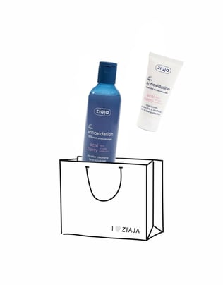 ZIAJASHOP - Ziaja - Acai Berry Yüz Scrub Jel 200 ml + Gündüz Kremi 50ml 2li Avantaj Paket