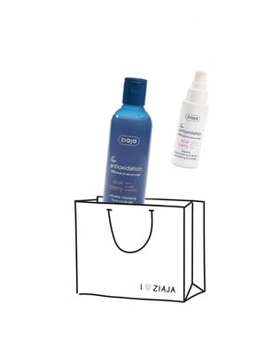 ZIAJASHOP - Ziaja - Acai Berry Yüz Scrub Jel 200 ml + Yüz ve Boyun Serumu 50ml 2li Avantaj Paket