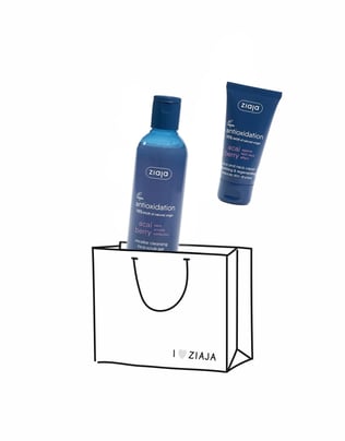 ZIAJASHOP - Ziaja - Acai Berry Yüz Scrub Jel 200 ml + Yüz ve Boyun Kremi 50ml 2li Avantaj Paket