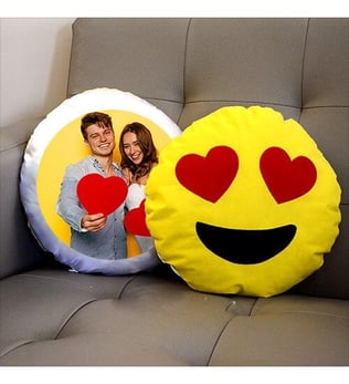 GÜLEN YÜZ EMOJİ YASTIK BASKI