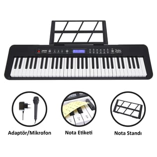 jWIN CTK-3000 61 Tuş Hassasiyetli Org (5 Oktav) - Siyah