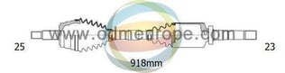 AKS SAĞ Fiesta Mk5 1.25 16v 2002-2008 MT A:25 C:918 B:23