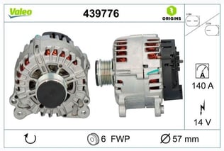 ALTERNATÖR AUDI V6 SEAT EXEO ESKİ 439643