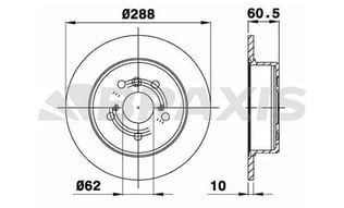 ARKA FREN DISK AYNASI LEXUS RX 300 3.0I