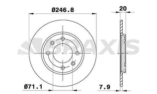 ARKA FREN DISK AYNASI PEUGEOT 205 309 II 1.6I 1.9I