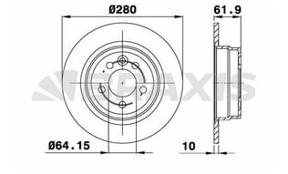 ARKA FREN DISK AYNASI ROVER 75 2.0 CDT 1.8 2.5 V6 99=> MG ZT 190 01=>