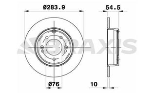 ARKA FREN DISK AYNASI SONATA V 2.0 VVTI / 2.0 CRDI / 2.4 / 3.3 05> SONATA VI 2.4 09>
