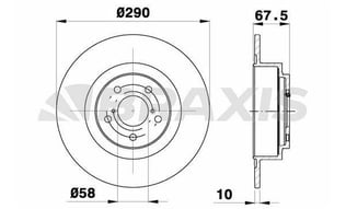 ARKA FREN DISK AYNASI SUBARU LEGACY 3 2.0I