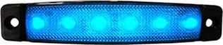 BASAMAK AYDINLATMA 12V 6 LEDLİ MAVİ