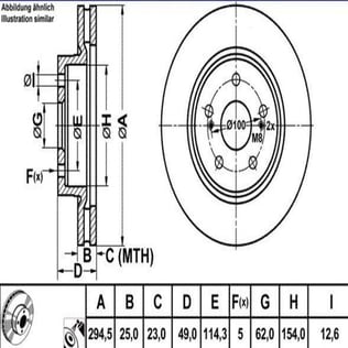 FREN DISK ON HAVA KANALLI 294,5-5 ( SUZUKI: GRAND VITARA  05 - 11 )