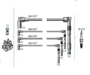 BUJI KABLOSU + BOBIN KABLOSU ASTRA 1.4İ 1.6İ 16V CORSA 1.4İ VECTRA B 1.6İ ECOTEC 96>