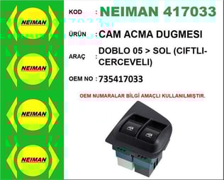 CAM ACMA DUGMESI DOBLO 05 > SOL (CIFTLI-CERCEVELI)