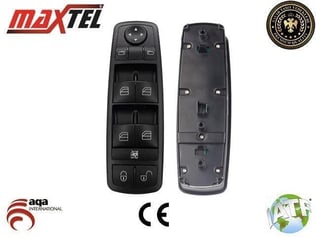 CAM KALDIRMA ANAHTARI MERCEDES  W169 - W245 AYNA KATLAMASIZ SIYAH 1698206610