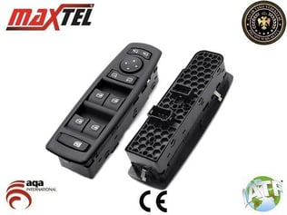 CAM KALDIRMA ANAHTARI RENAULT MEGANE III-FLUENCE III 2008> 19P (SIYAH) SOL DÖRTLÜ254000006R