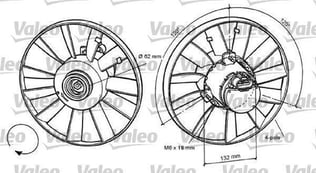 FAN MOTORU VW PASSAT 93>97