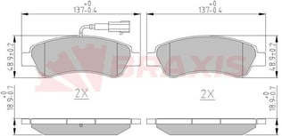 FREN BALATASI ARKA FISLI DUCATO 12> / BOXER 12> / JUMPER 12>