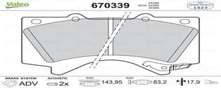FREN BALATASI ÖN LAND CRUISER V8 J15-J20 08> LEXUS LX 450D 15>LX 570 07>