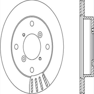 FREN DISK ON HAVA KANALLI 231-4 ( SUZUKI: SWIFT 90 - 02 / SUZUKI: ALTO 93 - 02) 