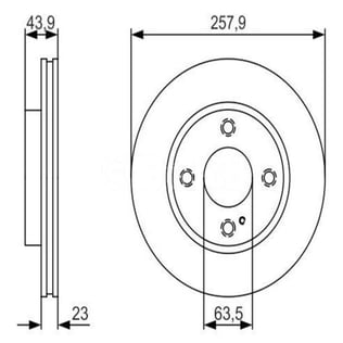 FREN DISK ON HAVA KANALLI 258-4-(FORD : FIESTA  2008> )