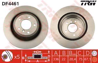 FREN DİSKİ ARKA BMW 3 E90 05>11