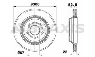 FREN DISKI ARKA (HAVALANDIRMALI) S-CLASS W220 98>05