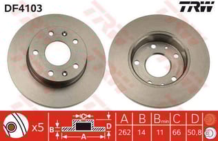 FREN DİSKİ ÖN FREELANDER 98>06 DÜZ 262mm