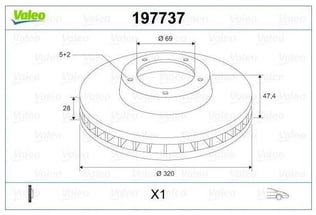 FREN DİSKİ ÖN TEK HYUNDAI İX35 12>, İ40 11>; KIA C