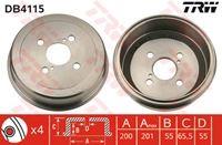 FREN KAMPANASI ARKA 1995-2002 TOYOTA: COROLLA E10, COROLLA E11, COROLLA COMPACT E10, COROLLA COMPACT E11, COROLLA ESTATE E10, COROLLA ESTATE E11, COROLLA LİFTBACK E10, COROLLA LİFTBACK E11, COROLLA LİFTBACK E9